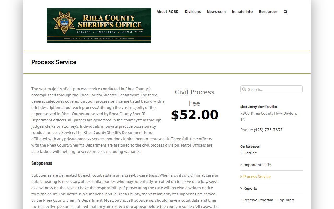 Rhea County arrest warrant process described by the Sheriff’s Department